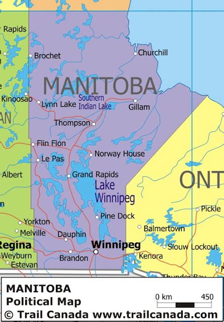 Map of Canada Regional City in the Wolrd: Manitoba Map Regional ...