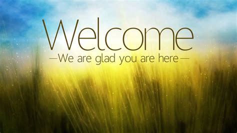 Welcome, greeter loop for Church or worship service loop - YouTube