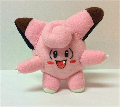 Clefairy Pokemon Plush by TheFandomFactor on Etsy