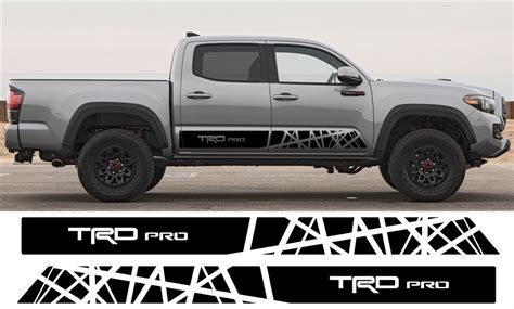 TRD 4x4 OFF ROAD Toyota Tacoma Tundra Truck Bed Side Vinyl Decals Stickers 2x Motors Auto Parts ...