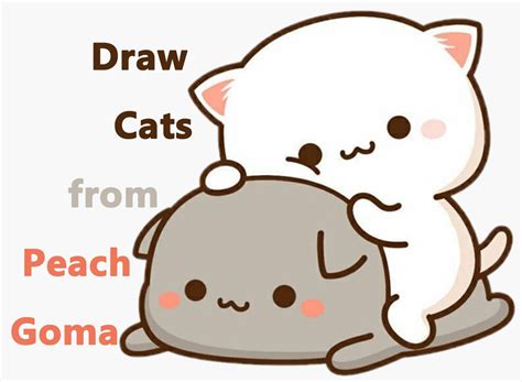 How to Draw 2 Cats from Peach Goma (Super Cute / Kawaii) Easy Step by Step Drawing Tutorial ...