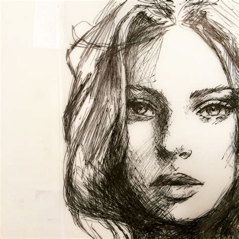 Ballpoint study by Janesko. #art #illustration #face #pen #draw ...