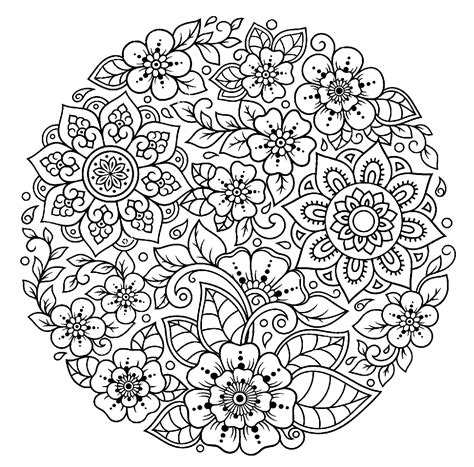 Lotus Flower Mandala Coloring Pages | Best Flower Site