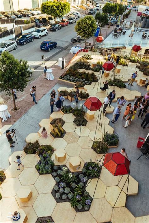 Small urban park for relaxation and socialization in Favara