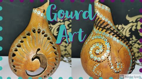 DIY Gourd Art | Gourd Art Tutorial | Gourd Art model - YouTube