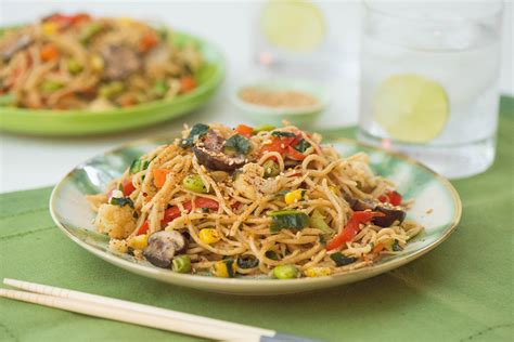 Frozen Veggies Stir Fry with Noodles - Nibbles and Feasts