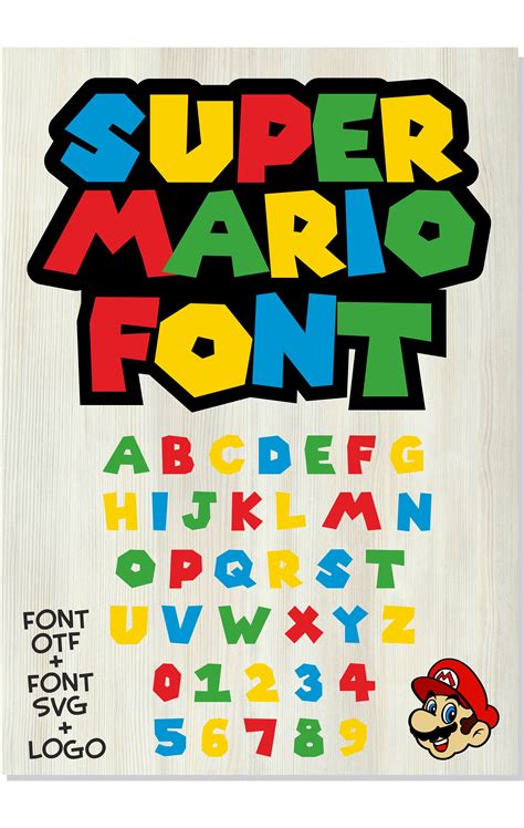 super mario font cricut super mario letters super mario font silhouette ...