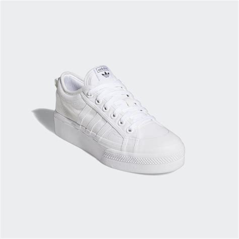 Women's Shoes - Nizza Platform Shoes - White | adidas Egypt