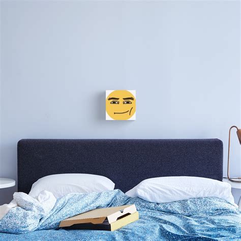 "roblox man face emoji" Canvas Print for Sale by asianqueen | Redbubble