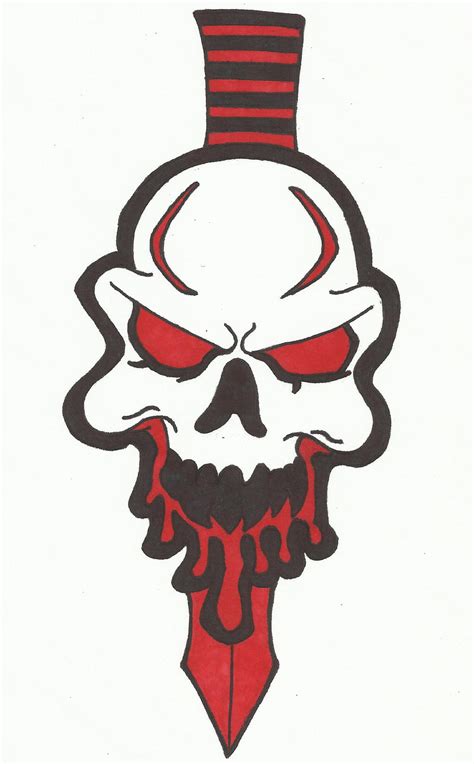 Bloody Skull Drawing | Free download on ClipArtMag