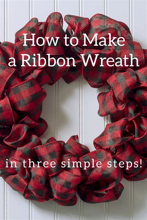 Diy Christmas Ribbon Wreath