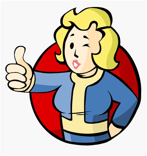 Hd Vault Girl - Vault Boy Fallout Logo, HD Png Download - kindpng