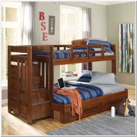 Full Twin Bunk Bed With Stairs - Bedroom : Home Decorating Ideas #L5wlGy78Yl