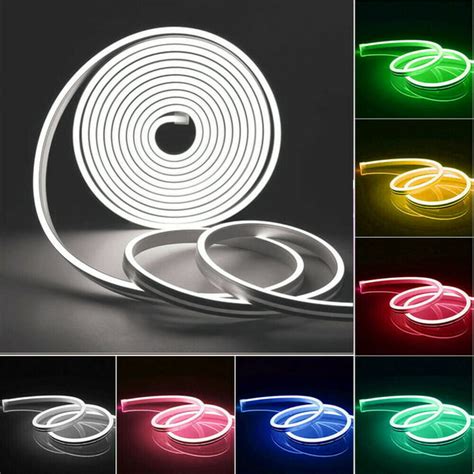 Led Neon Rope Light 12V LED Strip Lights Waterproof Silicone Rope Light ...