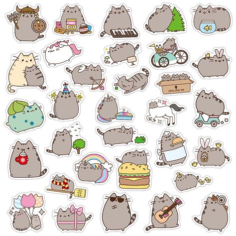 Pusheen Stickers, Buy Stickers, Unicorn Stickers, Phone Stickers, Anime ...