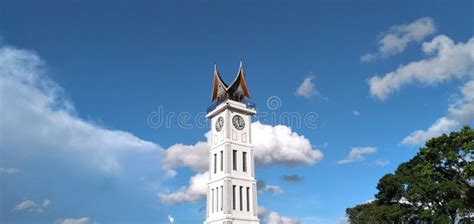 Jam Gadang Bukittinggi stock image. Image of night, gadang - 222612455