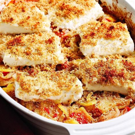 Mediterranean Roasted Fish & Vegetables Recipe - EatingWell