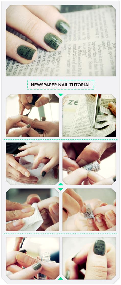 How To Do Newspaper Nails With Water