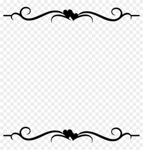 Elegant Border Clipart Word Clip Art Wedding Embellishments - Pink Frame Transparent Background ...