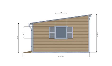 16x24 Lean to Garden Shed Plans - Shedplans.org