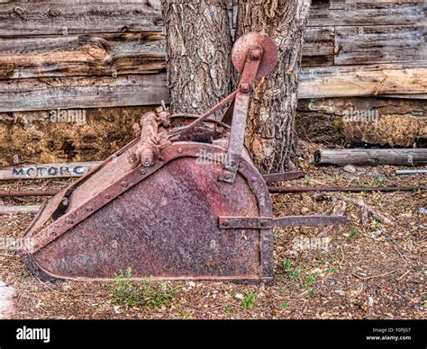 Old Coal Mining Equipment in Madrid New Mexico USA Used as the Stock ...