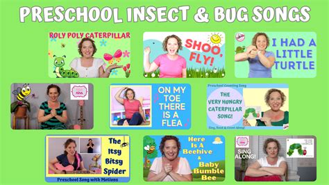 Preschool Insect & Bug Songs - Miss Nina