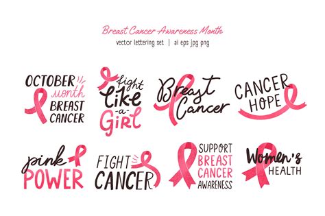 Breast Cancer Awareness month quotes | Pre-Designed Photoshop Graphics ~ Creative Market