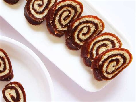 Easy Vegan Date Roll Recipe by Archana's Kitchen