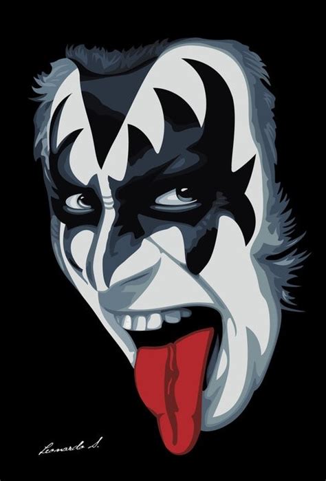 Gene Simmons! | Kiss art, Kiss artwork, Band posters