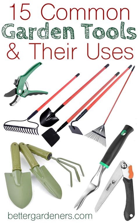 15 Common Gardening Tools and Their Uses