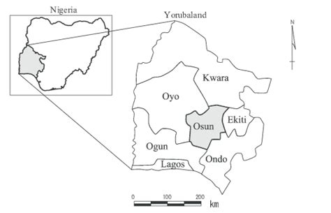 Map of Yorubaland in the States of Western Nigeria | Download Scientific Diagram | Mermaid names ...