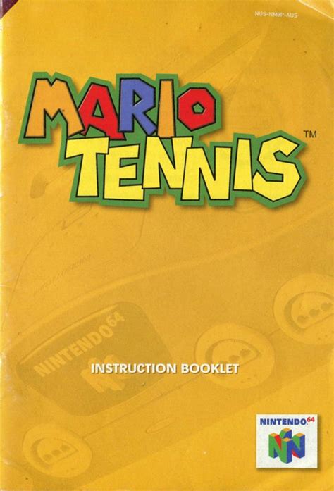 Mario Tennis cover or packaging material - MobyGames