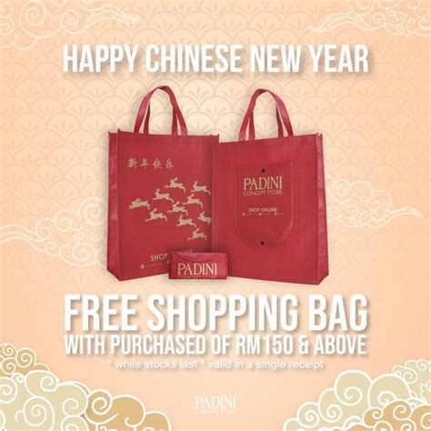 Padini Free shopping bags for every purchase