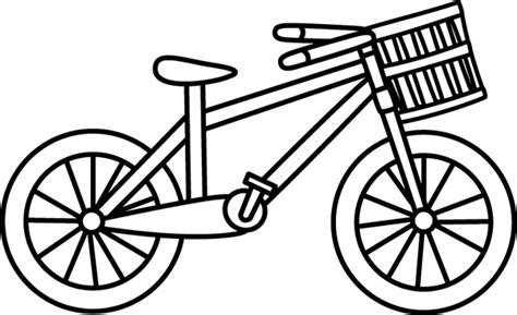 Black And White Bicycle Clipart