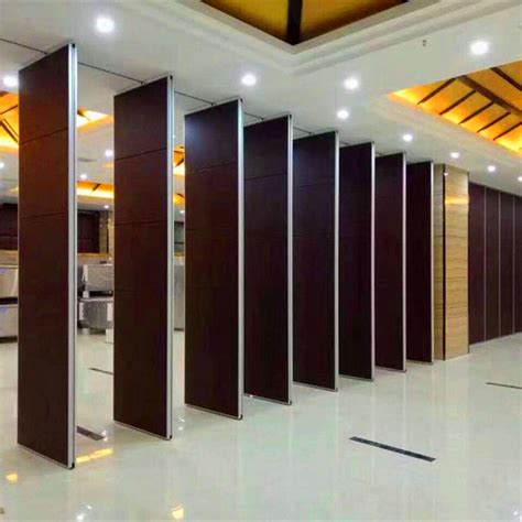 Sound Proof Movable Partition Wall , Operable Sliding Folding Wall Dividers For Wedding Hall