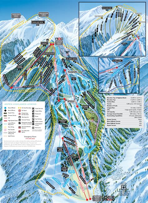 Aspen Trail Maps | Ski Map of Aspen | Ski.com