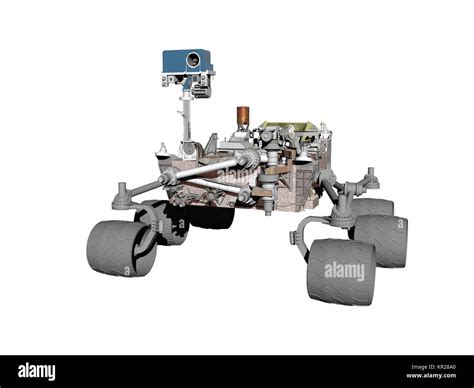 mars rover with camera isolated Stock Photo - Alamy