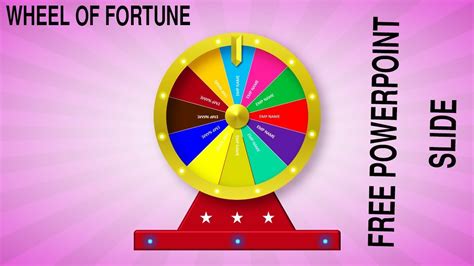 Free Spinning Wheel Powerpoint Template - Printable Templates