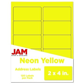 yellow labels | Staples