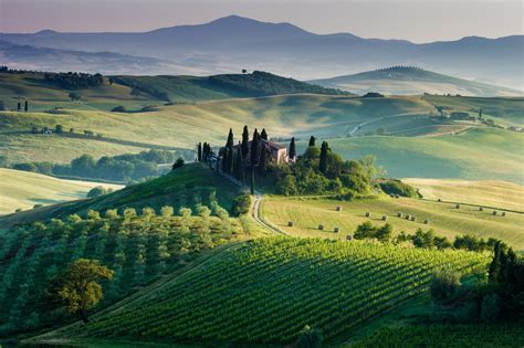 Italy, Landscape, Europe, Field, Sunlight, Hill, Farm, Haystacks Wallpapers HD / Desktop and ...