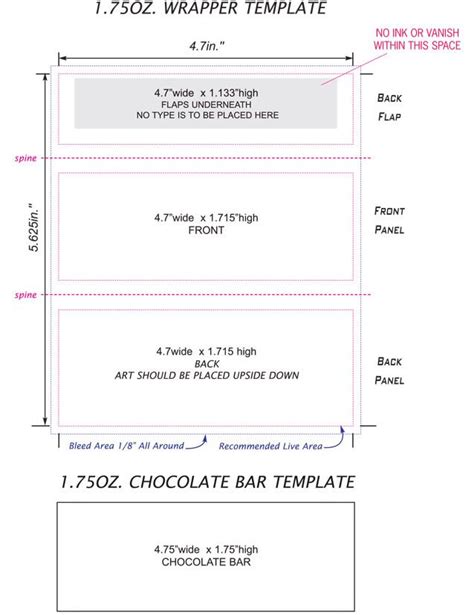 Pin by Tosia Słomińska on Design Production | Candy bar wrapper template, Candy bar wrappers ...