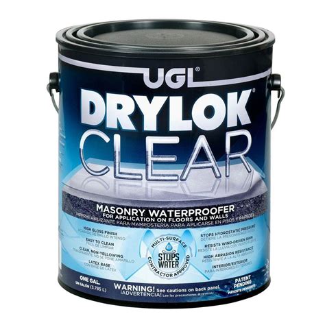 DRYLOK 1 gal. Clear Masonry Waterproofer-20913 - The Home Depot