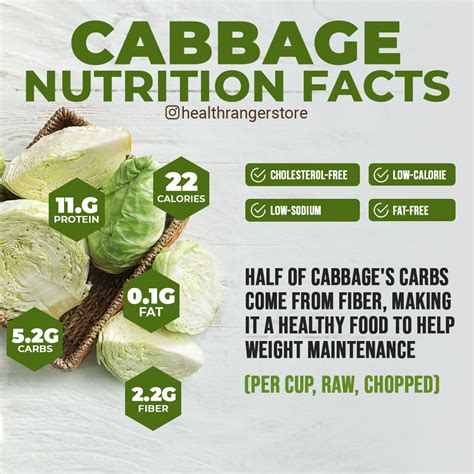 Cabbage Nutrition Facts in 2024 | Cabbage nutrition facts, Nutrition facts, Nutrition