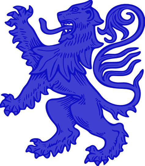 Blue Lion Clip Art at Clker.com - vector clip art online, royalty free & public domain