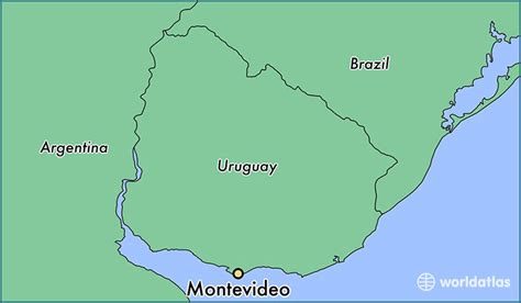 Map Of Montevideo Uruguay - Cities And Towns Map