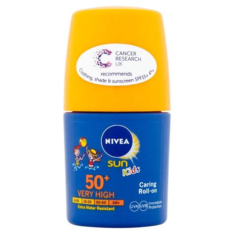 Nivea Sun Cream Roll-On for Kids, High SPF 50, Caring Lotion, 50 ml: Amazon.co.uk: Beauty