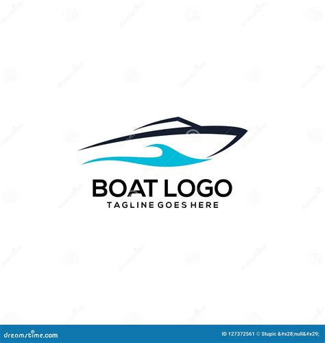 Creative Boat Logo Design Vector Art Logo | CartoonDealer.com #127372486