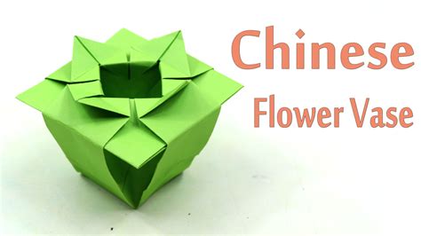 Easy Origami Flower Vase : r/papercraft