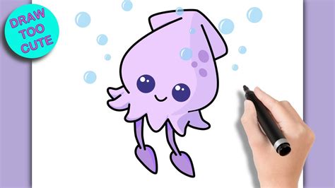 Easy Squid Drawing