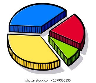 Hand Drawn Cartoon Pie Chart Stock Vector (Royalty Free) 1879363135 | Shutterstock